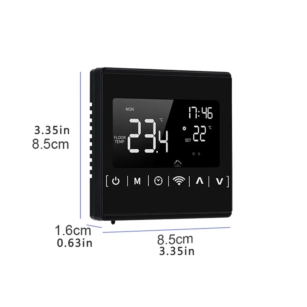 

Floor Heating Thermostat Lcd Touch Screen Control Electric Touch Screen Intelligent Temperature Controller