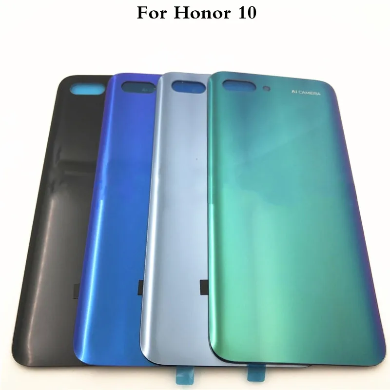 

Новинка, 3D стекло для Huawei Honor 10, задняя крышка аккумулятора, задняя крышка корпуса, задняя крышка двери с клейкой наклейкой