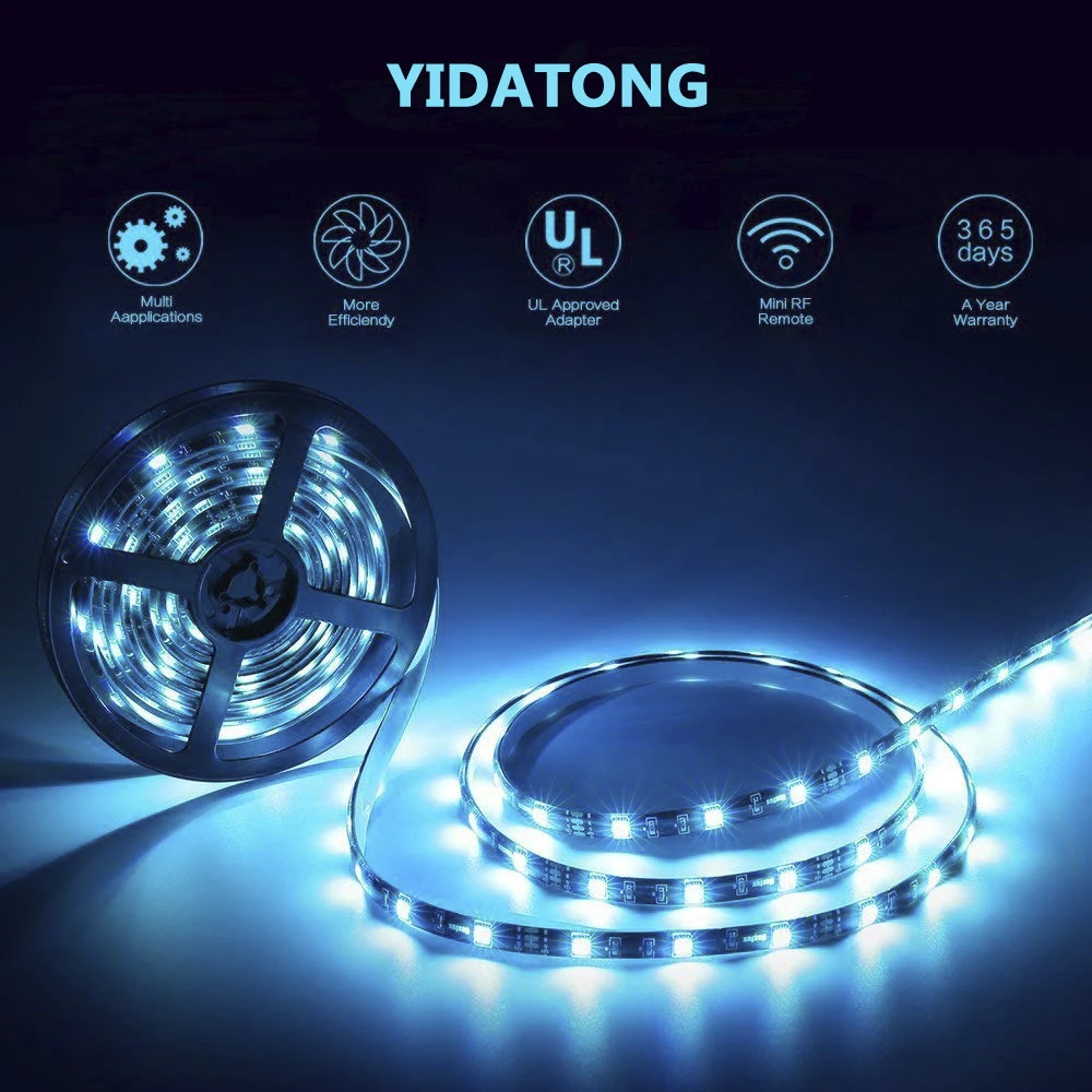300 светодиодов светильник SMD 5050 DC12V IP65 5 м 10 Гибкие светодиодные ленты RGB полосы с ИК