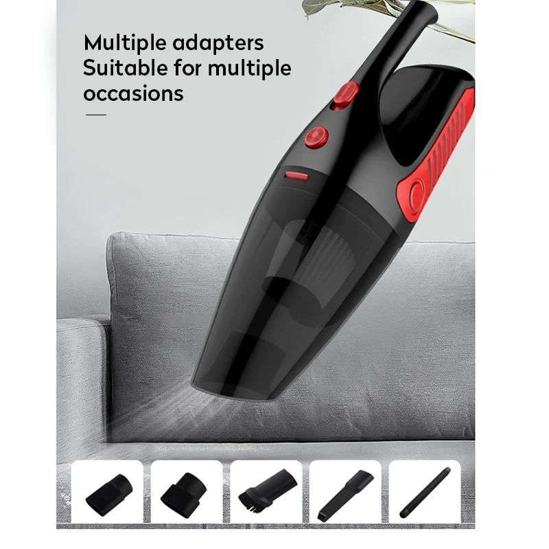 

12V 120W Handheld Vacuum Cleaner 60 mbar Strong Suction For Car Wet&Dry Dual Use Portable With Night Light Vacuum Cleaner