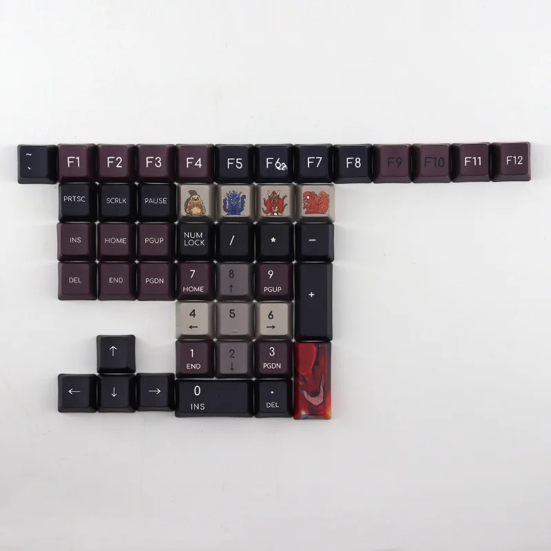 Аниме Keycap PBT сублимационная механическая клавиатура Keycaps 108 Key OEM профиль для