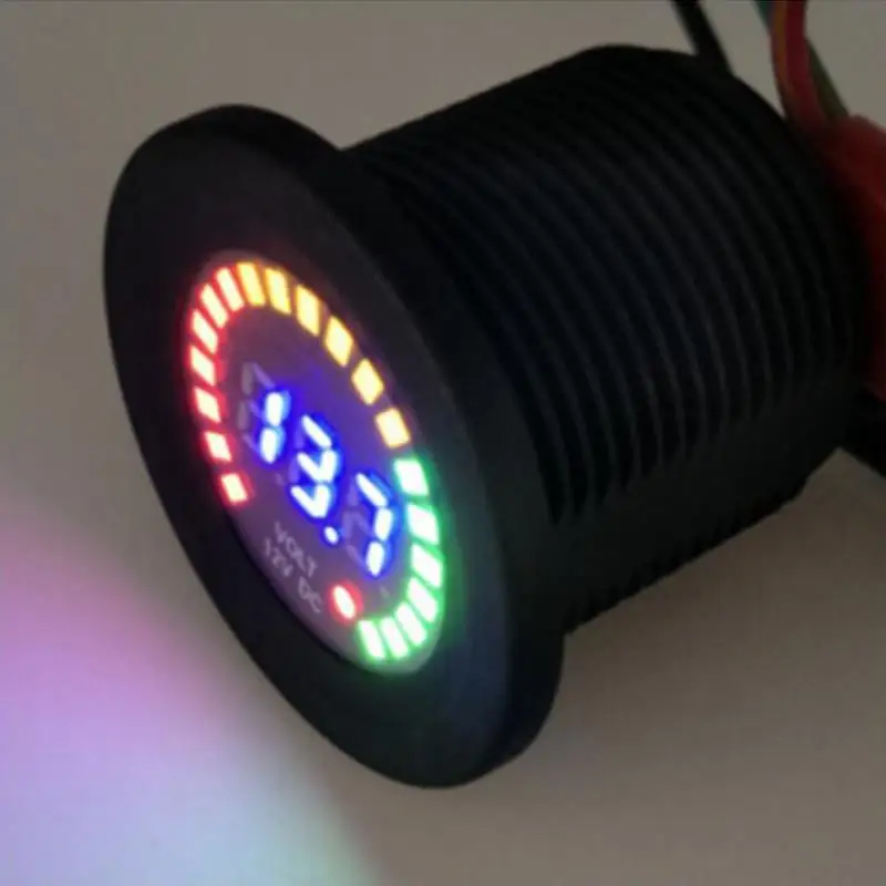 Горячая новинка DC 12 в-24 в Светодиодная панель Цифровой измеритель напряжения