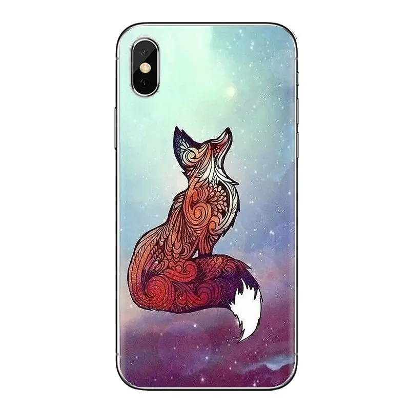 Чехол из ТПУ с изображением акварель лисы красного цвета Одежда для