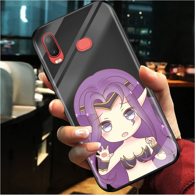 Cartoon beauty for Samsung Galaxy A9S A8S A6S A9 A8 A7 A750 A6 A5 A3 Plus Star 2018 2017 2016 Black Phone Case
