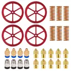 Выравнивающая гайка с ручной Закруткой для 3D-принтера, алюминиевая насадка 0,4 мм и пружины для горячей платформы для 33 Pro, Ender 55 PlusPro, CR-10, CR10S