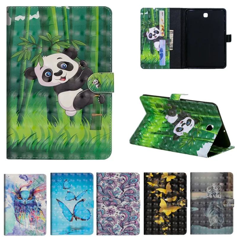 

Case Cover for Samsung Galaxy Tab A 8.0 2018 SM-T387 T387V 3D Painted Smart for Galaxy Tab A T387 Tablet Funda Stand wallet Case