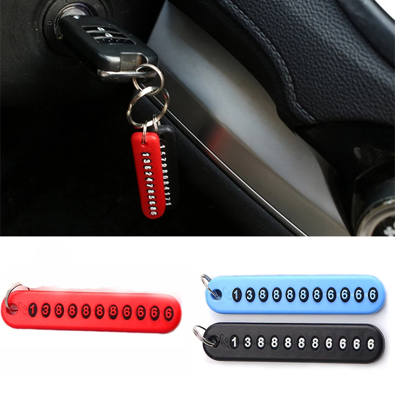 1 шт. автомобильный брелок для ключей с номером телефона Jeep Grand