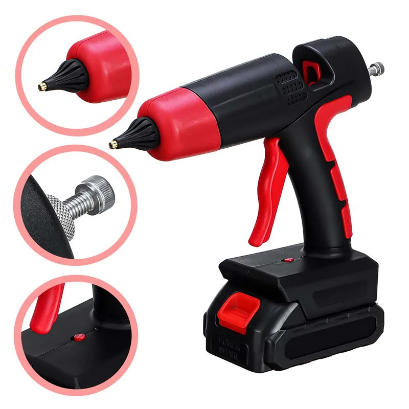

Cordless Rechargeable Hot Melt Glue Gun 1000W 21V For 11mm Glue Stick Li-ion Battery Home DIY Repair Tool For Makita Battery 18V