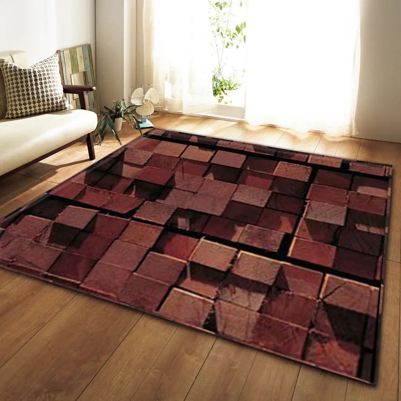 

Модные декоративные 3D коврики для дома и спальни, современные коврики для столовой, гостиной, красивые Нескользящие напольные коврики на за...