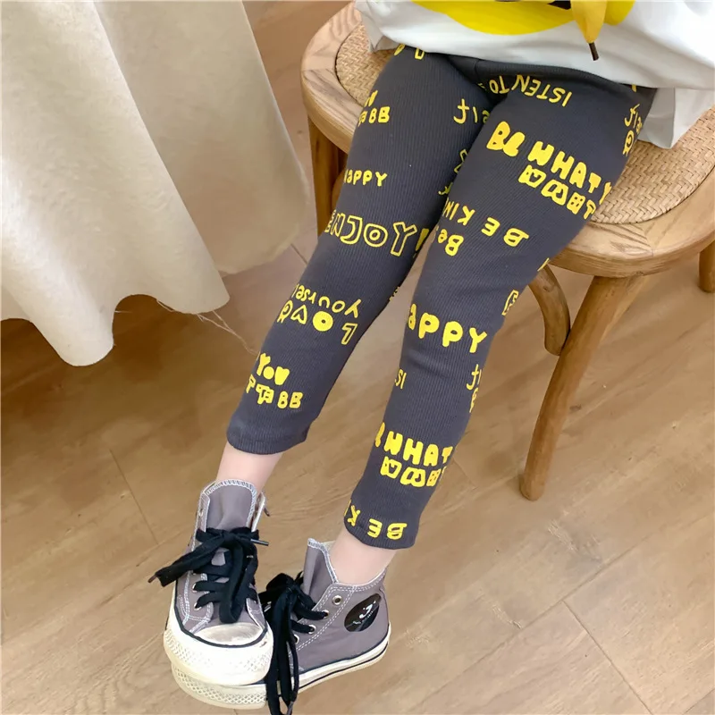

21 Kids leggings letter printed sweet toddler baby girls boys leggings