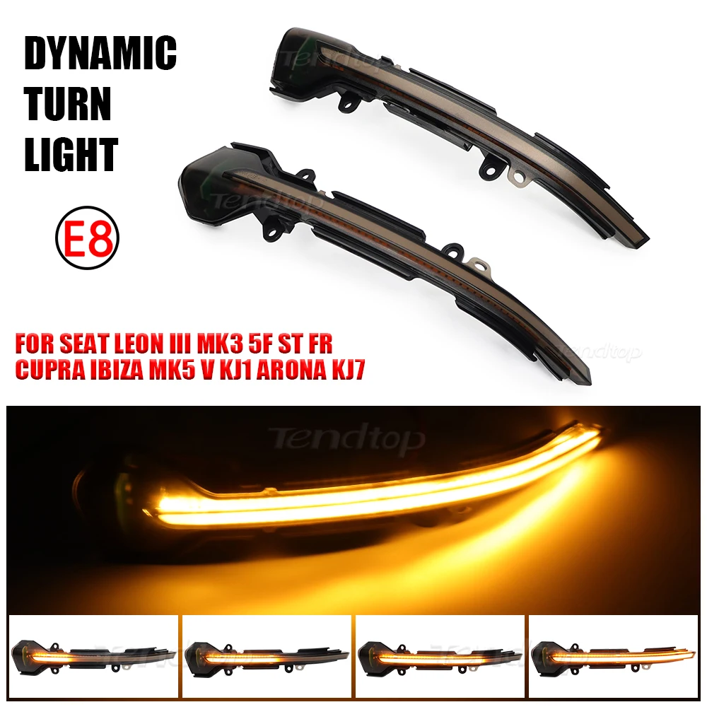 

Для Seat Leon III Mk3 5F ST FR Cupra Arona KJ7, Динамический светодиодный поворотный сигнал, мигающее зеркало