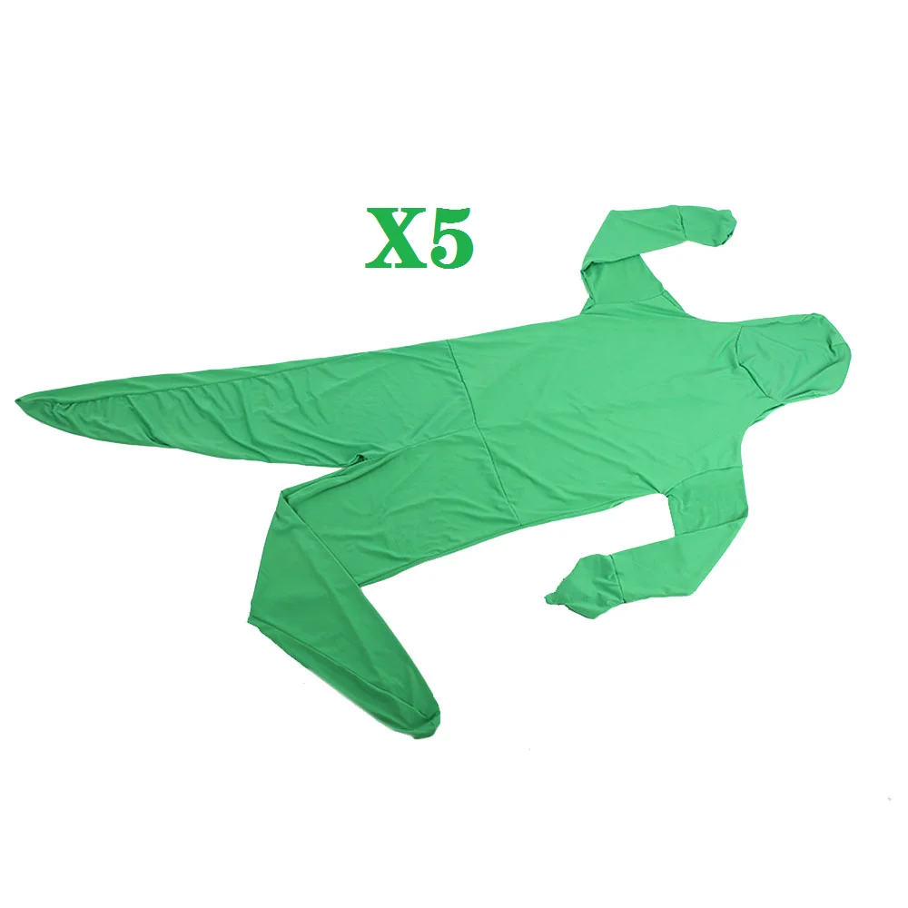 Невидимый эффект кожи костюм тело костюм вечерние эластичный удобный взрослый хрома ключ Хэллоуин зеленый экран костюм плотный костюм - Цвет: 5