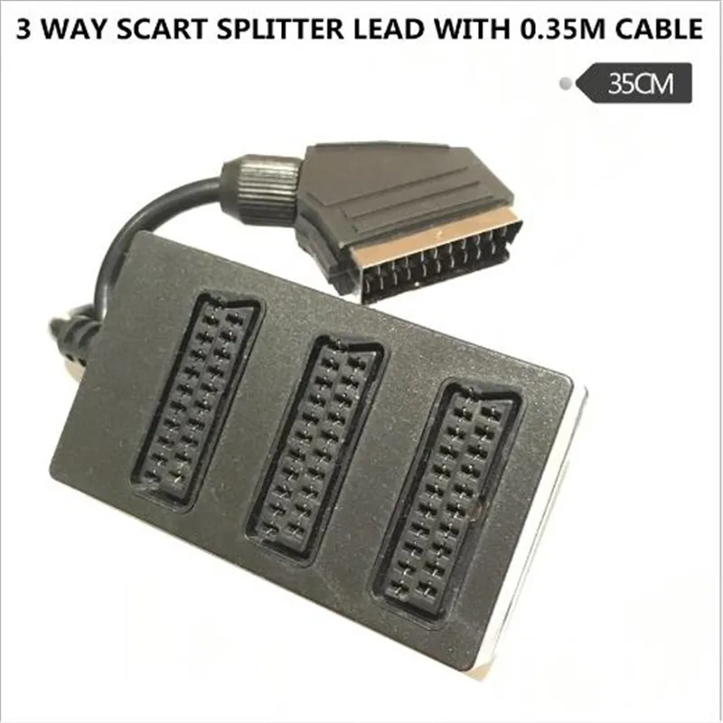 500 шт./3 полосный разветвитель для гальванизации Scart черная головка метлы 1