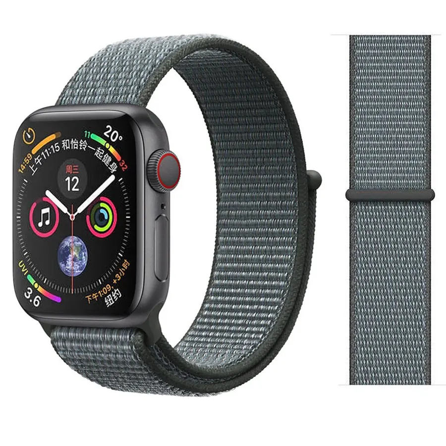 EIMO ремешок для Apple Watch ремешок 44 мм 40 мм Apple Watch 4 5 3 2 1 iwatch ремешок 42 мм 38 мм Спортивная петля нейлоновая петля браслет ремешок для часов