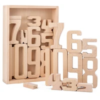 childrens large particle beech digital building blocks mathematics teaching aid for enlightenment and early educational toys