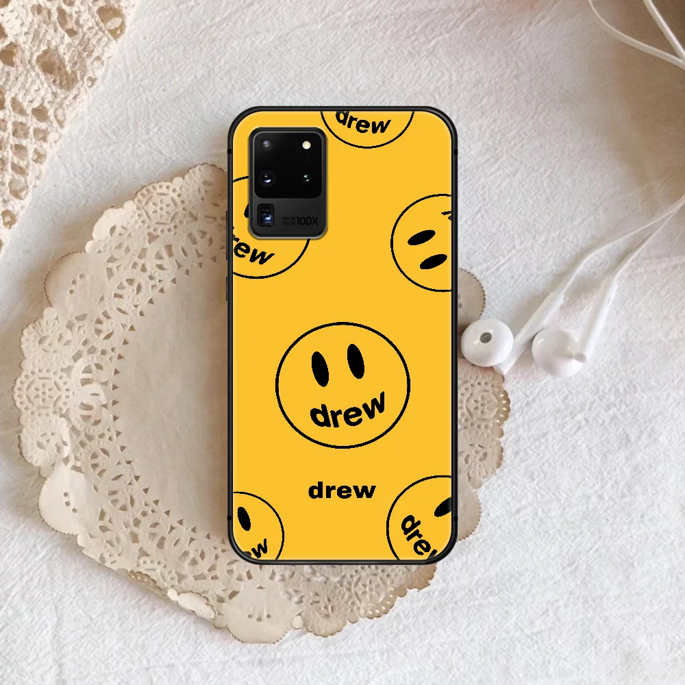 

drew Justin Bieber Phone Case Cover Hull For Samsung Galaxy S 7 8 9 10 e 20 FE edge uitra plus Note 9 10 20 black Cell Trend