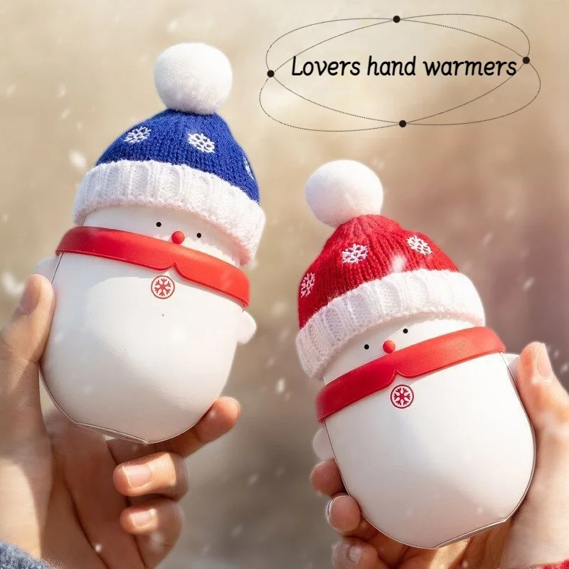 

Christmas two-in-one power bank snowman hand warmer usb portable mini cartoon snowman baby warmer Christmas gift