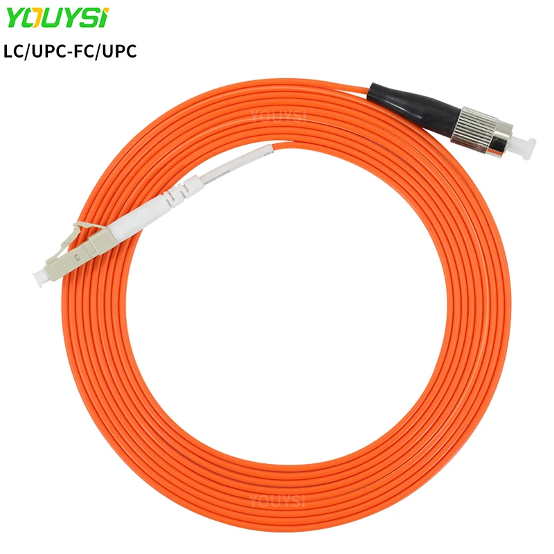 YOUYSI LC/UPC-FC/UPC Fiber Patch Cable LC-FC Multimode Fiber Jumper MM Simplex OM1/OM2 1m 2m 3m 5m 10m