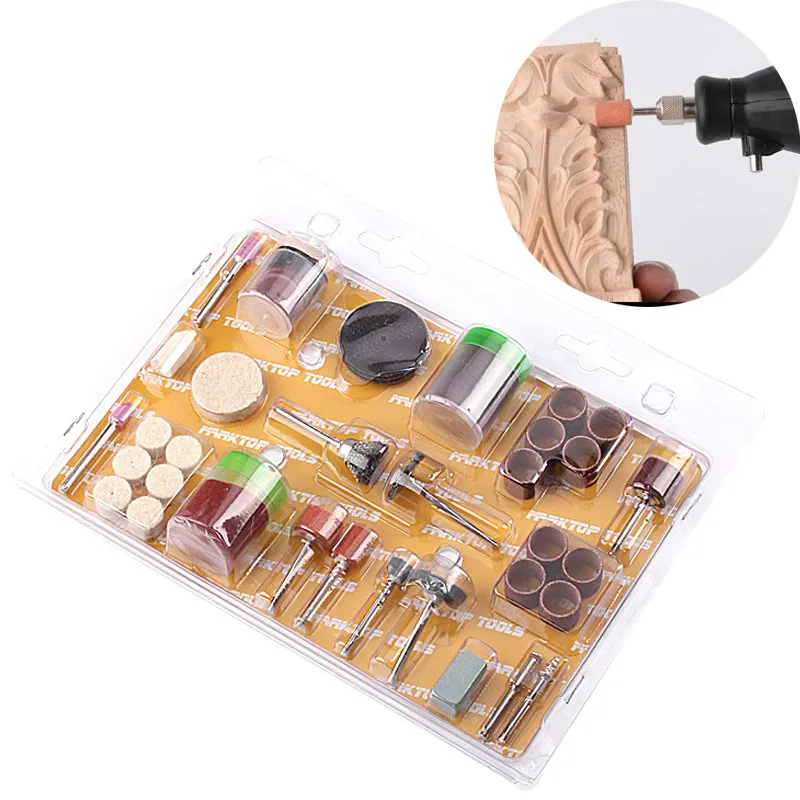 105 шт. вращающаяся шлифовальная машина аксессуары дремель Биты Набор сделай сам