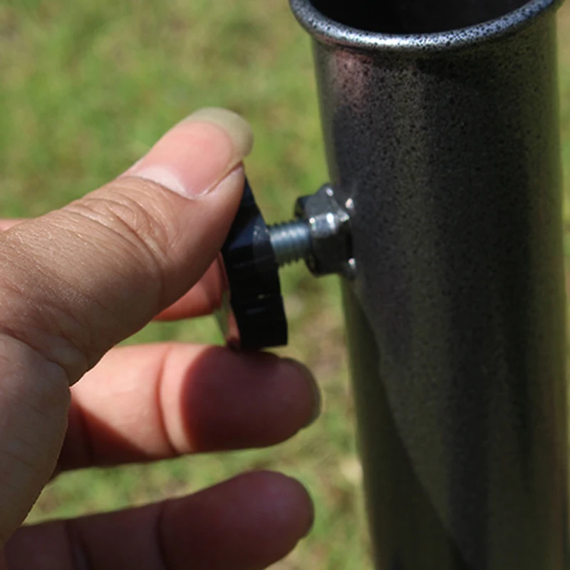 

Parasol Ground Plug Sunshade Outdoor Sun Umbrella Stand Umbrella Black Metal Iron Fixed Umbrella Advertising Umbrella LC