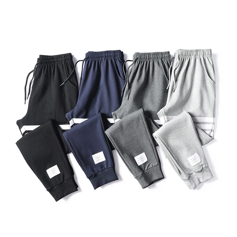 2019 Autumn Men's Pants Striped Sport Brand Youth sweatpants Casual Cotton Trousers Male Clothes tb Man joggers spodnie |