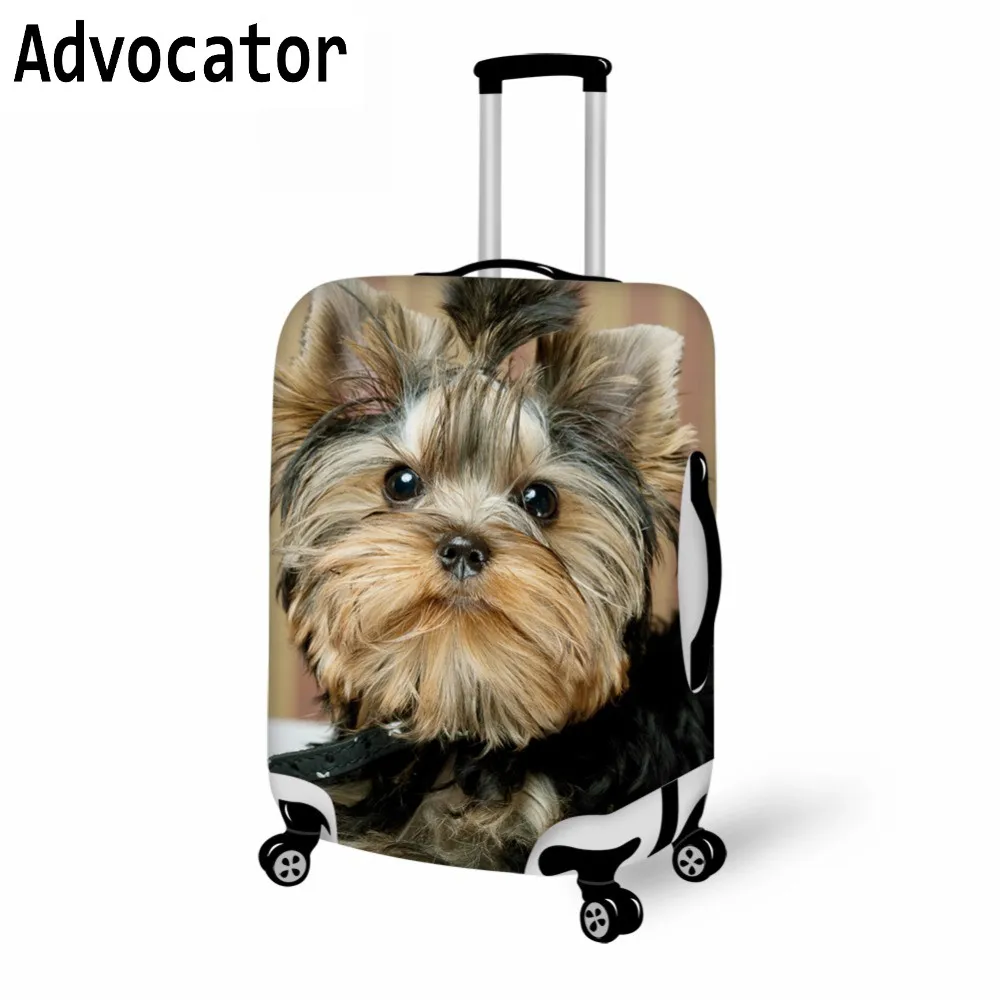 ADVOCATOR Yorkshire Wolf 3D Luggage Cover Dust-proof Travel Thick Elastic Protective Covers for Suitcases Luggage Case Cover