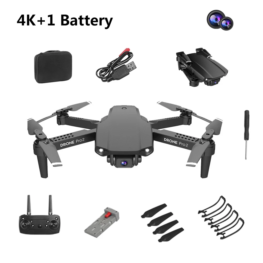 e99 pro2 rc мини дрон 4k 1080p 720p двойная камер