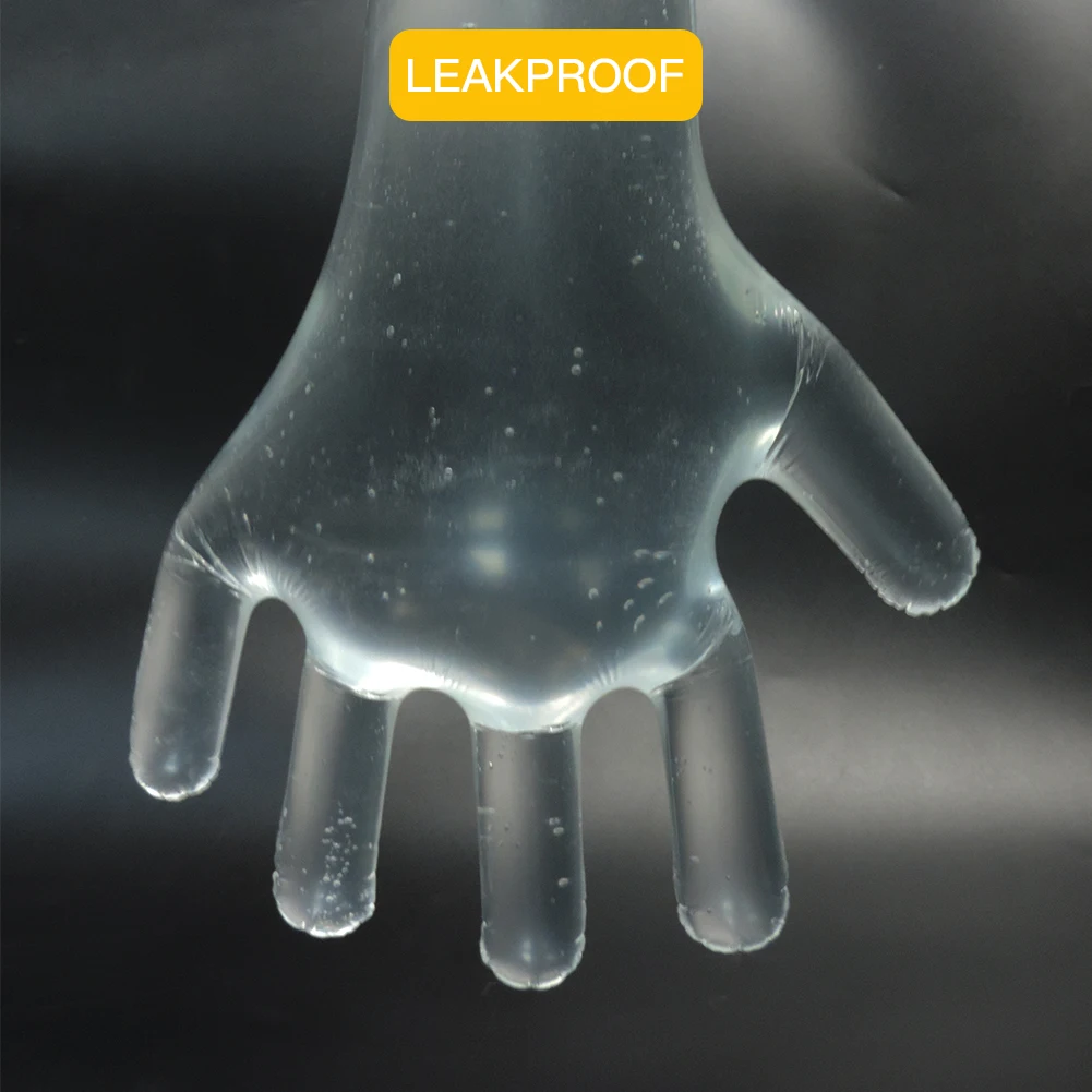 100PCS Disposable Soft Plastic Film Gloves Long Arm Veterinary Examination Glove for Farm animal Veterinary supplies