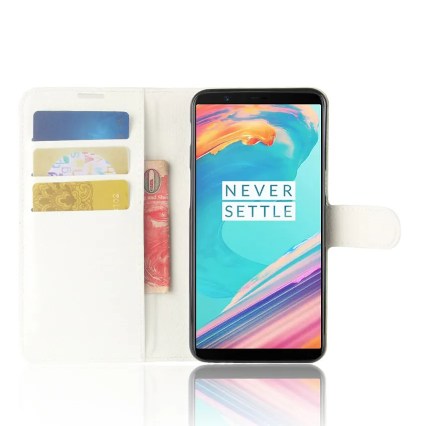 Чехол для Oneplus 1 2 3 X 5 5T 6 роскошный откидной бумажник из искусственной кожи чехол