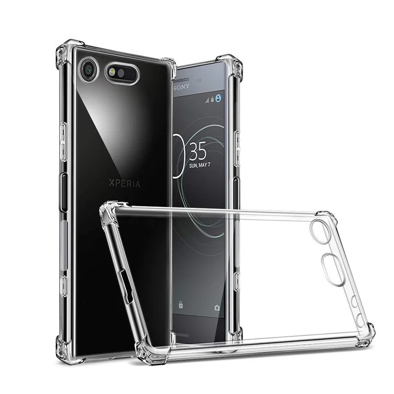 For Xperia X XZ XZS XZR Airbags Buffer Full Protection Case For Sony Xperia XZ1 XZ2 XZ3 Compact Cases Clear Soft TPU Back Cover