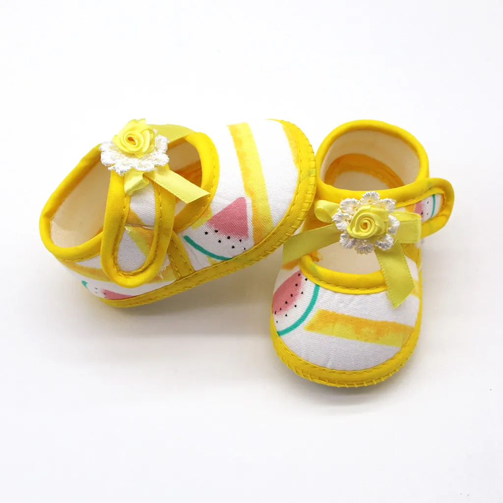 

Newborn Baby Watermelon Printing Prewalker Girls Soft Sole Sandals Single Shoes Spring Summer Baby Casual Shoes 2021 New