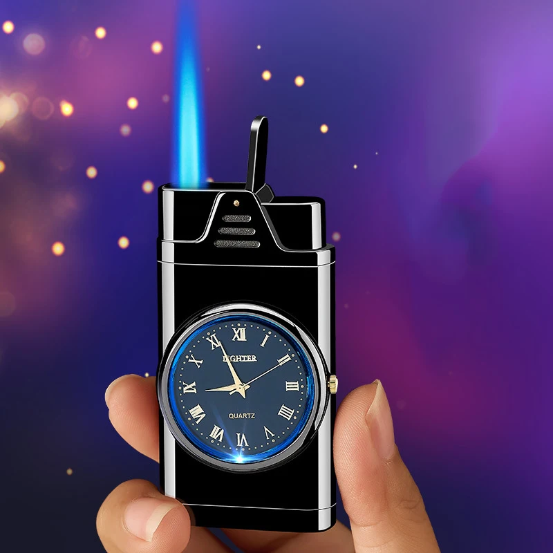 

Turbo Lighter Multifunction watch Jet Gas Lighter Gadgets for Men Cigarette Lighter Metal Lighters Smoking Accessories