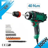 40n m torque drill tool230v corded power drill in electric drills with 10mm quick release chuckcord screwdriver 26pc accessory