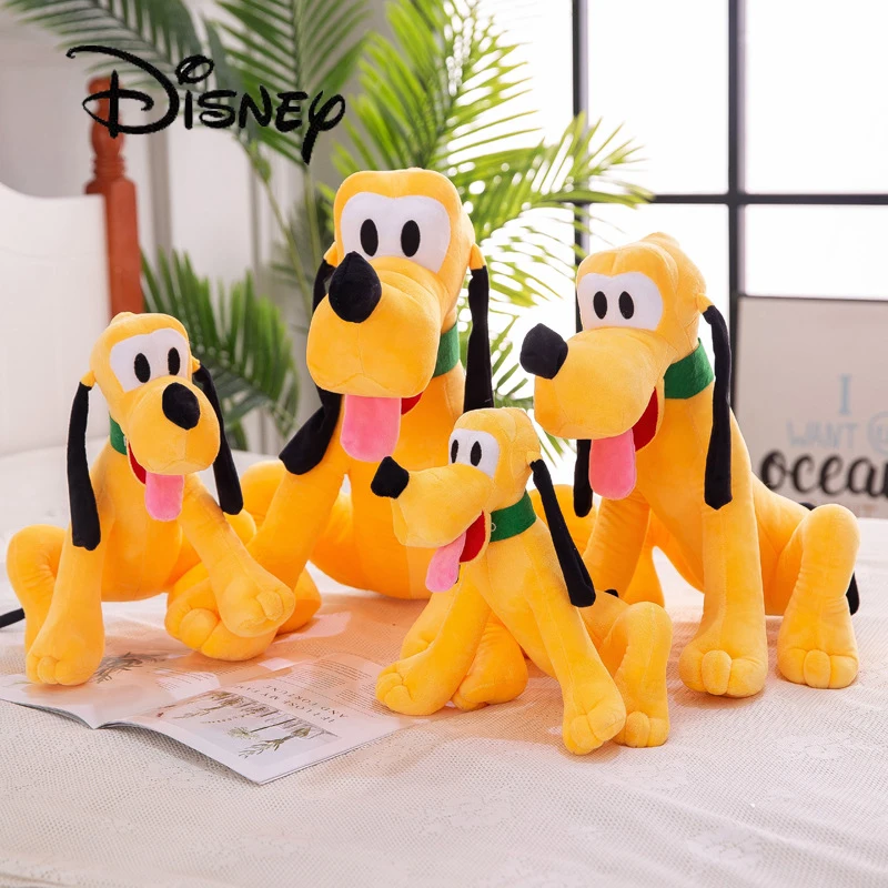 Disney Аниме фигурки Плутон плюшевые домашние тапочки с кошечкой из мультфильма