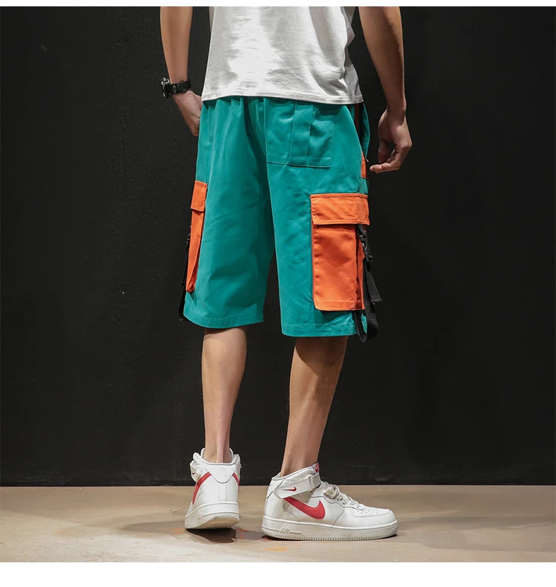 Шорты мужские с эластичным поясом уличная одежда карго повседневные модные