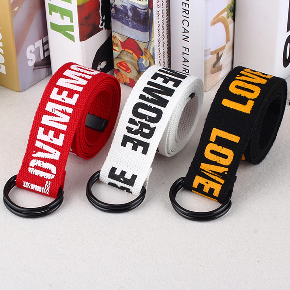 Новый холщовый ремень женский электрофорез пряжка простой тренд Дикие ретро