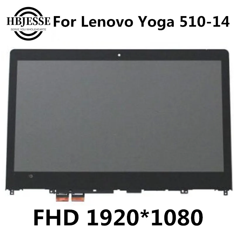 Для Lenovo Yoga 510 14 510-14 510-14ISK ЖК-дисплей с сенсорным экраном в сборе рамкой 1920*1080 |