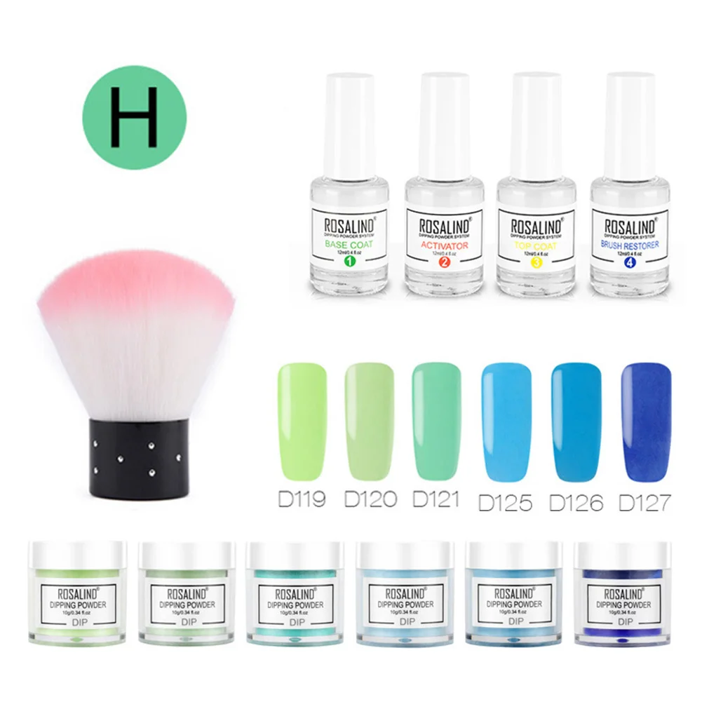 Набор пудры для погружения ногтей профессиональный блеск натуральный легко