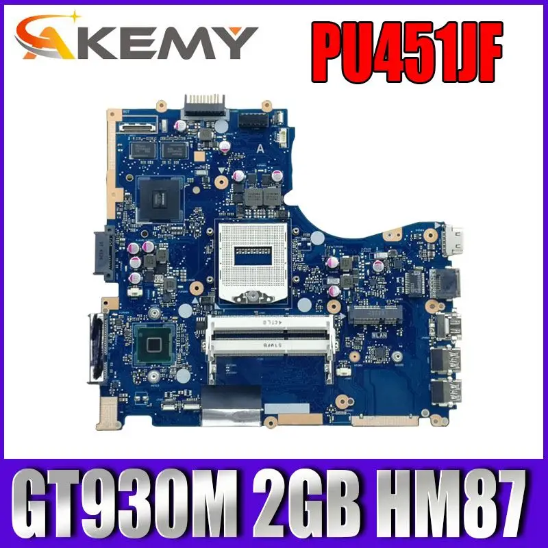 

PU451JF Motherboard For Asus PU451 PU451J REV2.0 HM87 REV 2.0 GT930M 2GB HM87 100% Test OK
