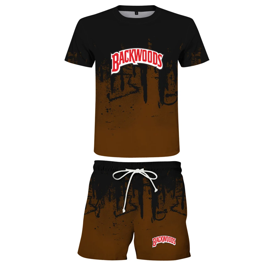 

2021 Ink Splashing Sets Printing Tracksuit man Brand Summer New Men's And Women's Sportswear Suit Two Piece T-shirt + Shorts