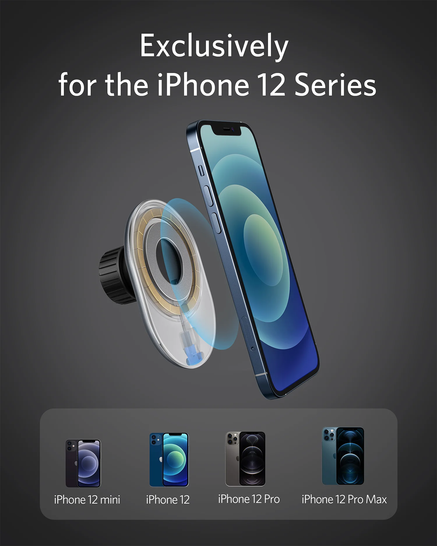 Anker магнитное автомобильное крепление для iPhone 12 автомобильный держатель