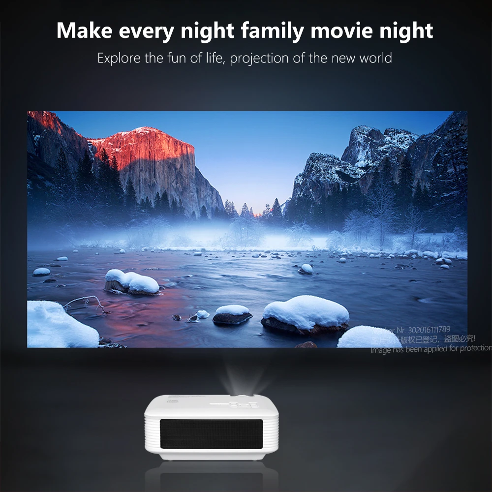 AUN MINI Projector D50 X96Q TV BOX Android WIFI 4K Video Support Full HD 1080P 3D Beamer Cinema for Home Theater Phone | Электроника