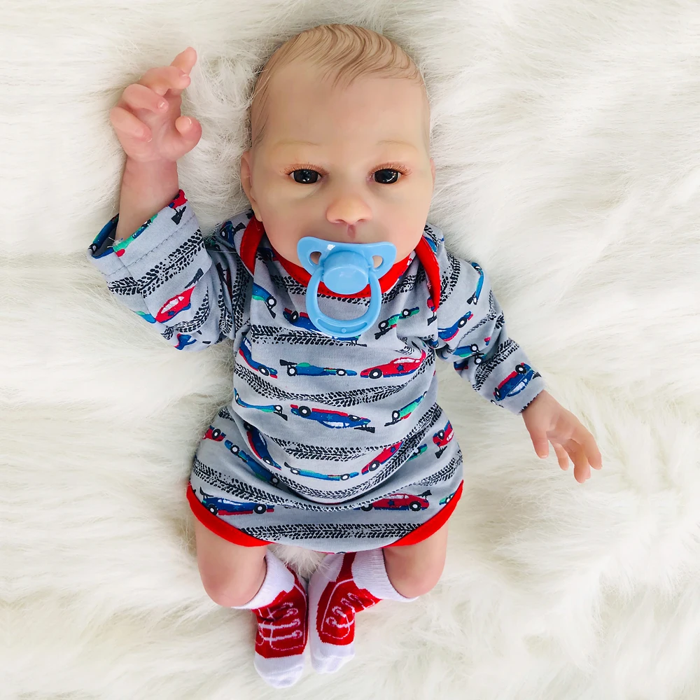 

Rich Painting 18 Inch Realistic Reborn Dolls Soft Silicone Babies Doll For Toddler Toy So Truly bebe Alive Reborns