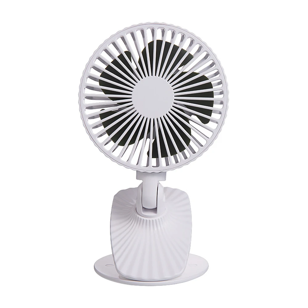 Портативный Настольный мини вентилятор с аккумулятором 2600 мАч питанием от USB для