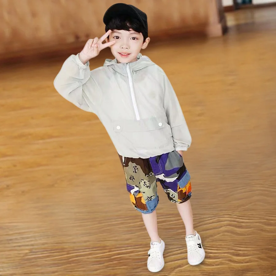 Summer Shorts for Boy Children Camouflage Print Casual Sport Short with Pocket Cotton 110-160cm | Детская одежда и обувь