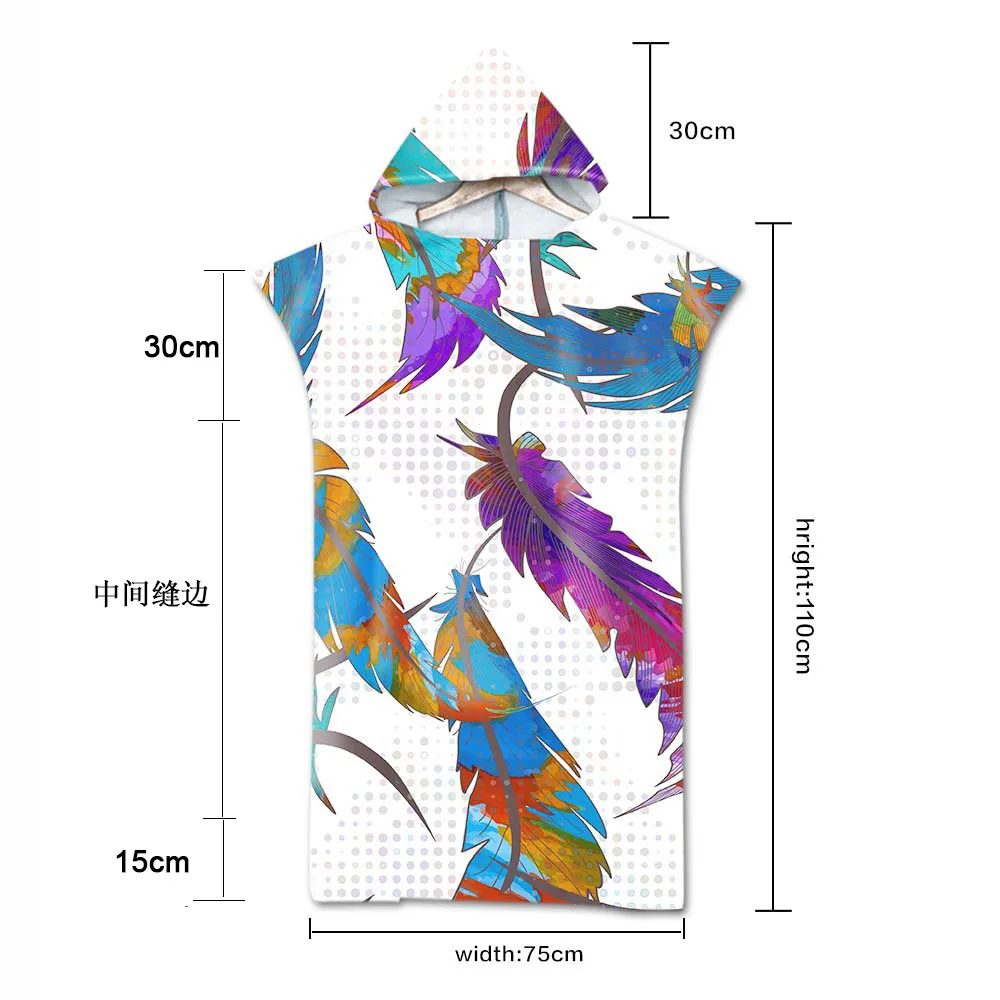 

Bohemian Hooded Towel Wearable Bath Towel For Adults Mandala Sports Swimming Microfiber Beach Towels Poncho Women Bathrobe LM01