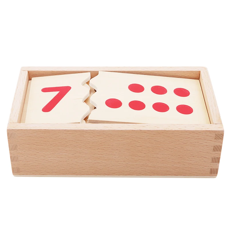

Montessori Educational Wooden Toys For Children Number And Counter Match-up Puzzle Early Toys Childhood Education 1 Set