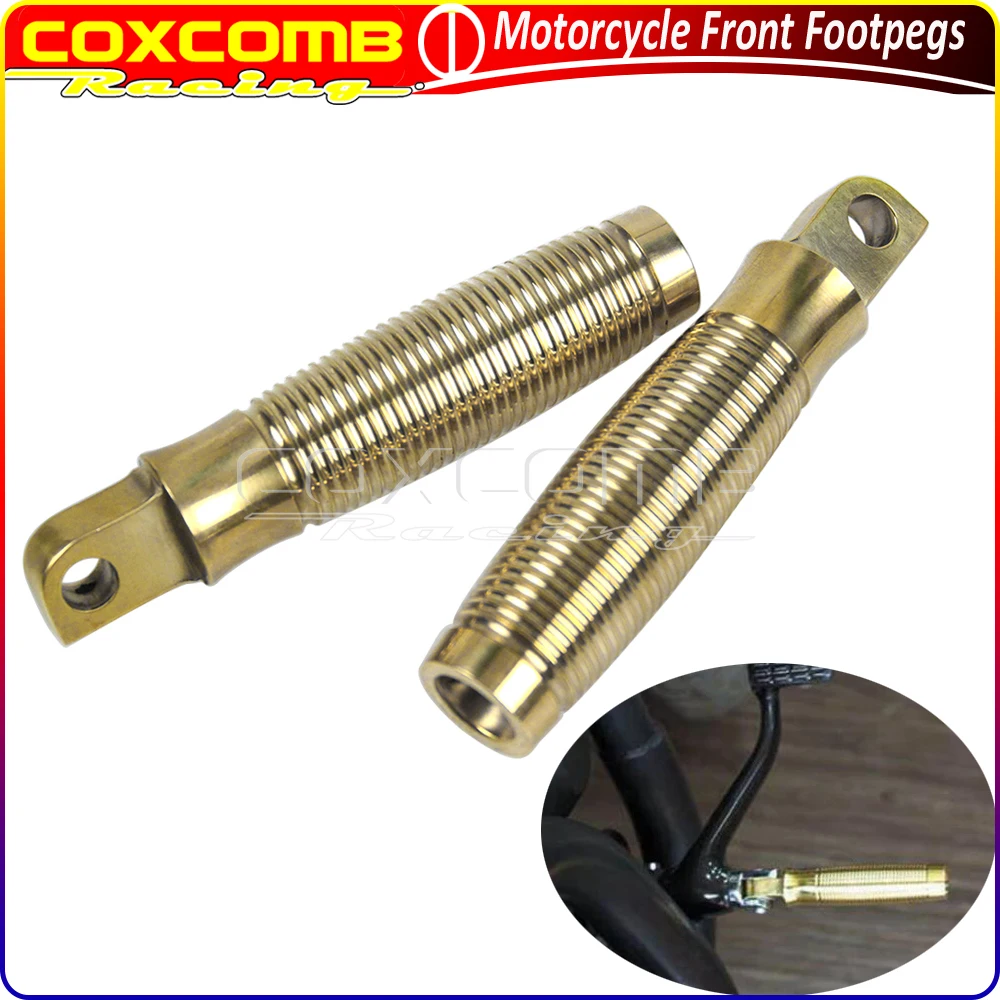 

Motorcycle 4-1/4" Beehive Footpegs Foot Rest Universal For Yamaha Honda CB750 XS650 Cafe Racer Chopper Cruisers Custom Foot Peg