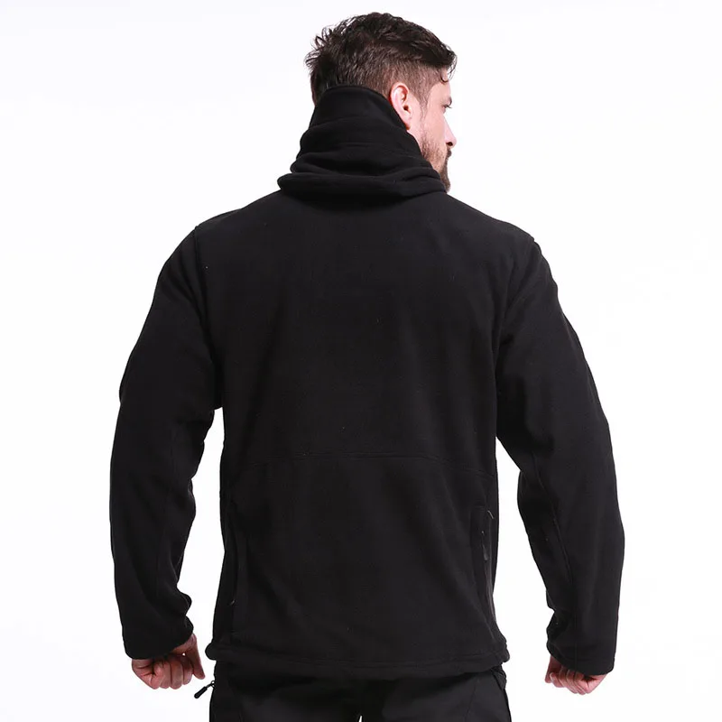 ESDY Мужская Уличная зимняя Военная тактическая куртка из флиса теплые