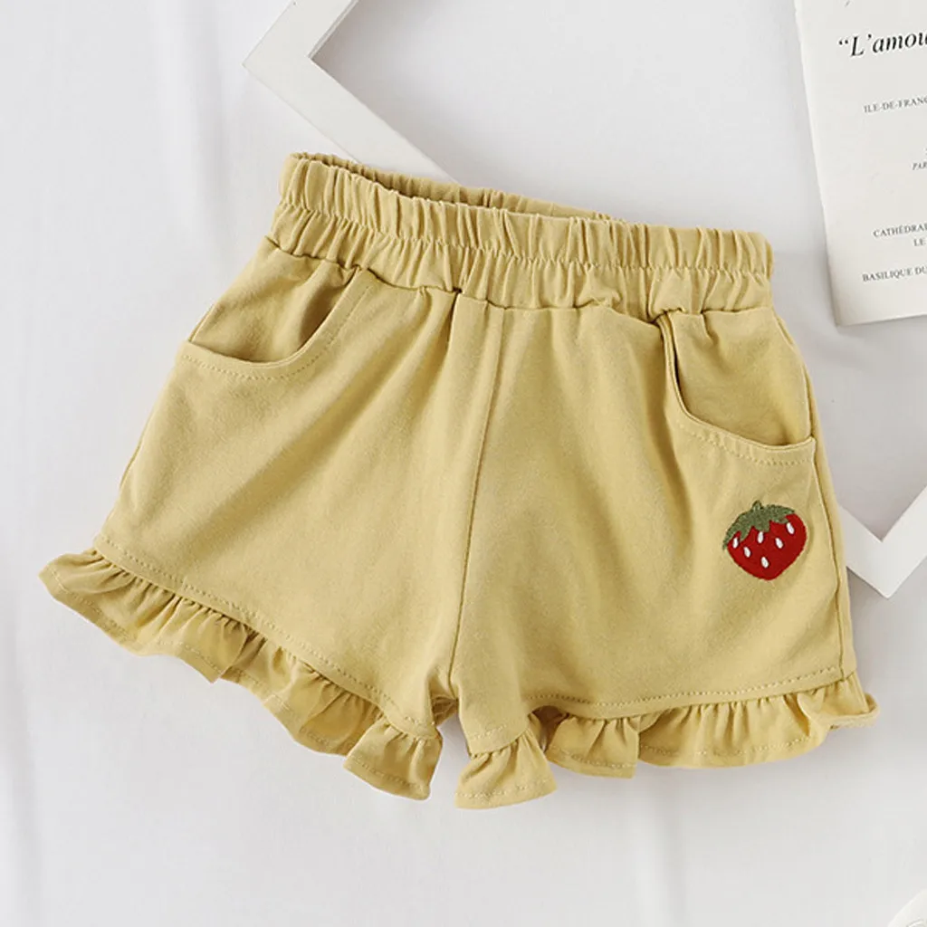 Детские летние популярные брюки повседневные с вышивкой в виде листьев лотоса и